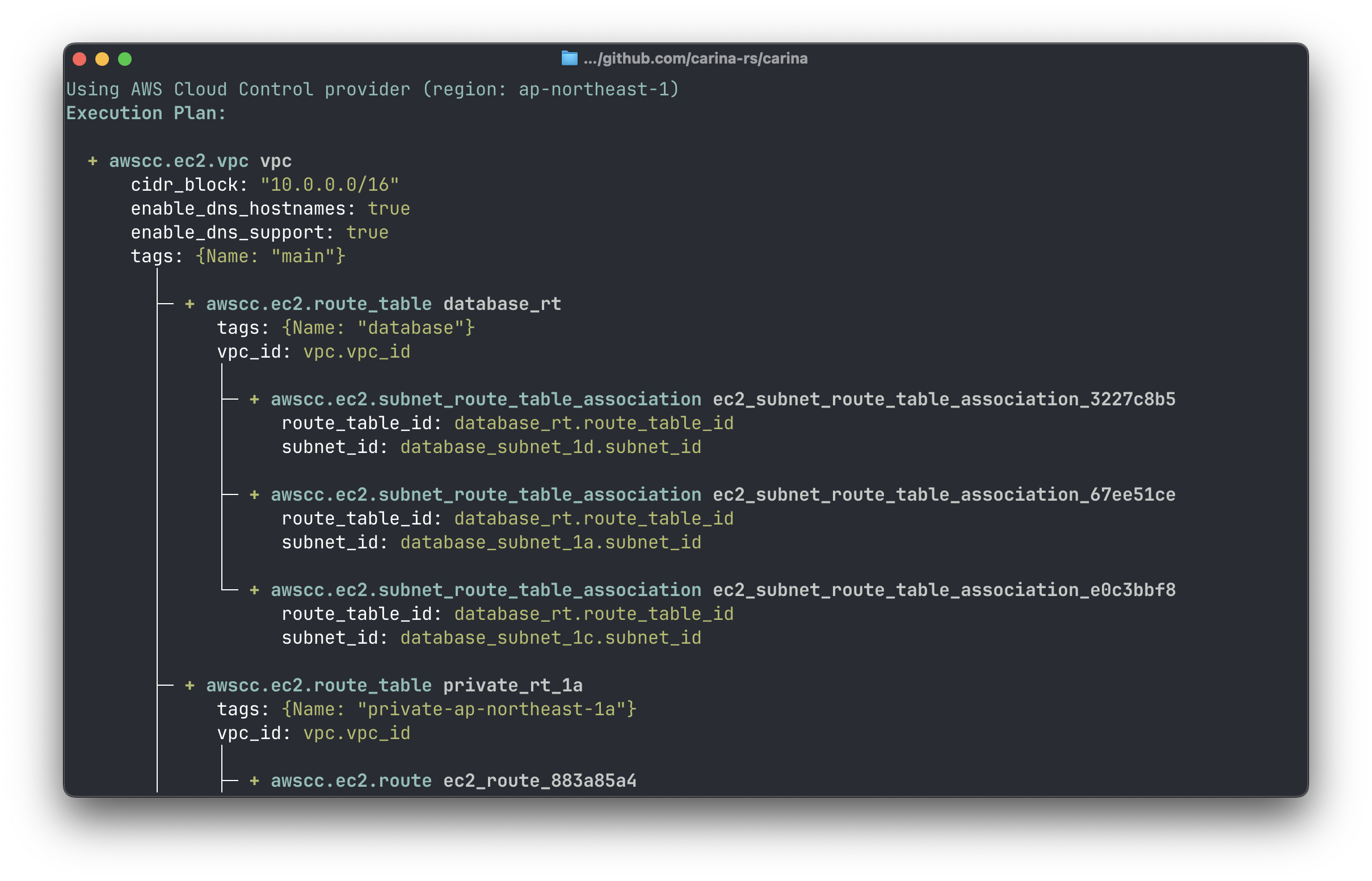 --detail explicit の表示