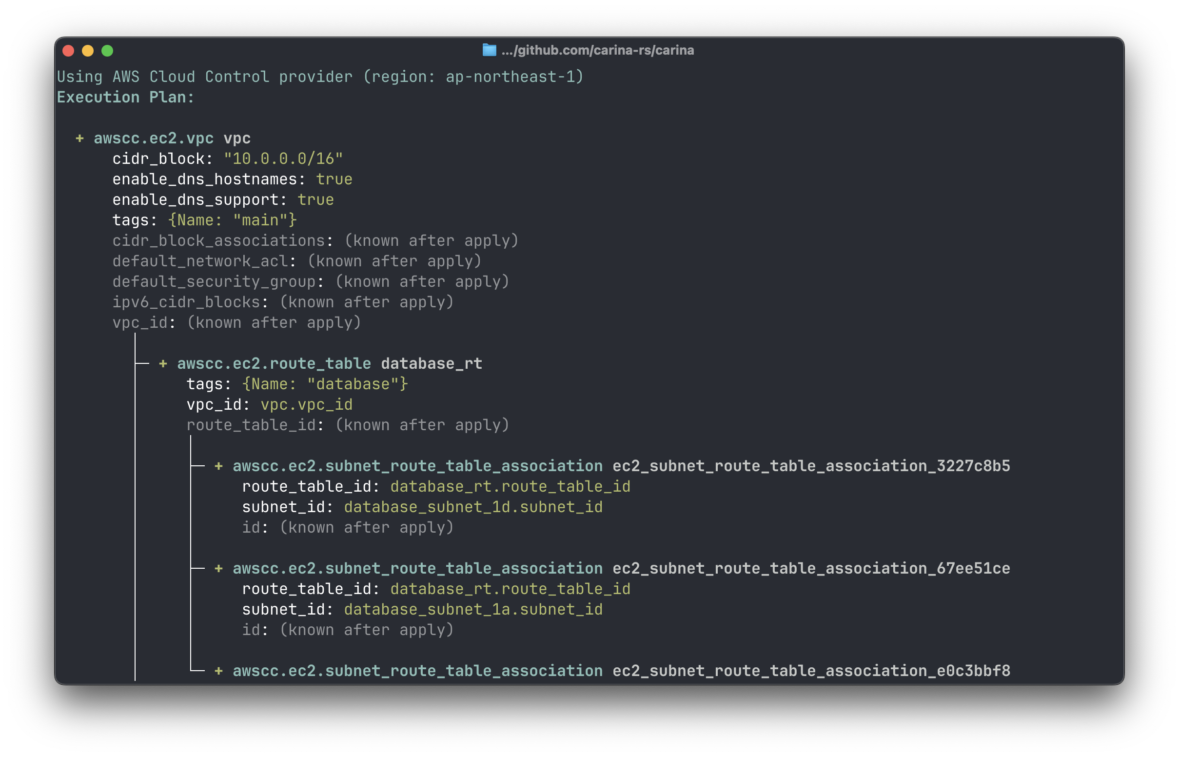 --detail full の表示